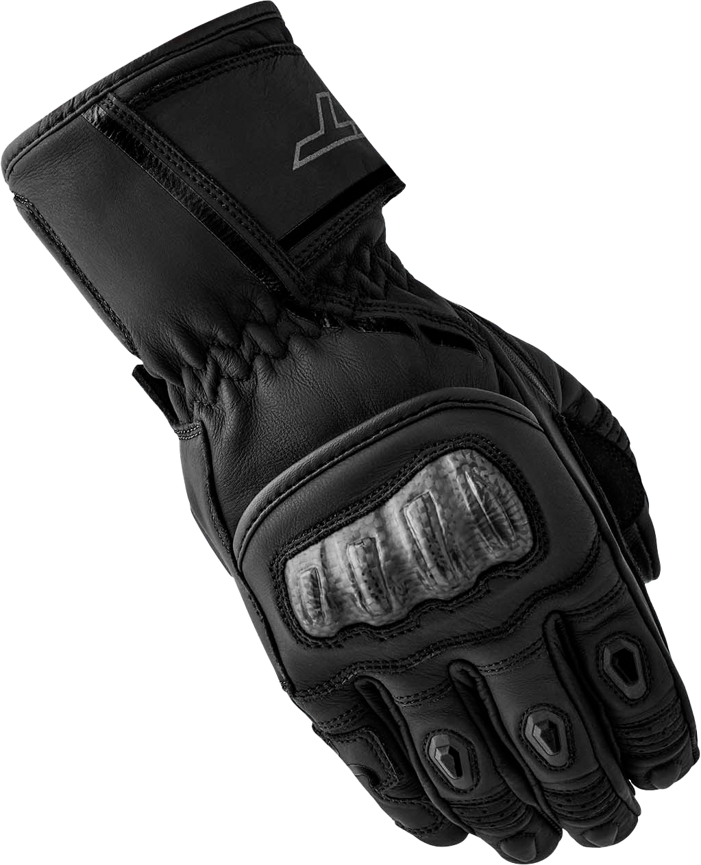 S1 D3O LADIES GLOVE BLACK LEATHER SM