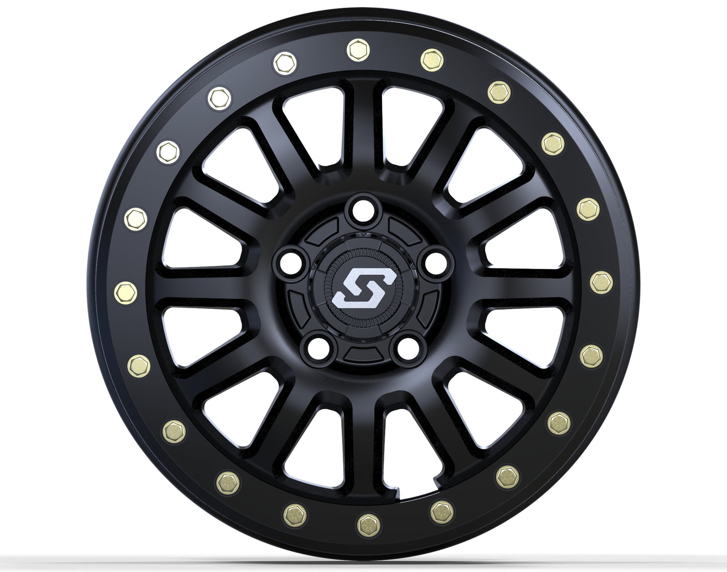 SANO BDLK WHEEL 15X7 5/4.5 6+1 (+50MM) BLACK