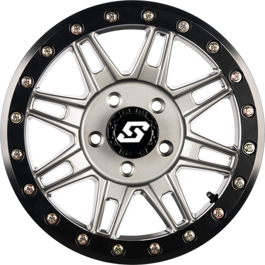 CLUTCH BDLK WHEEL 14X7 4/137 +10MM GUNMETAL/BLK