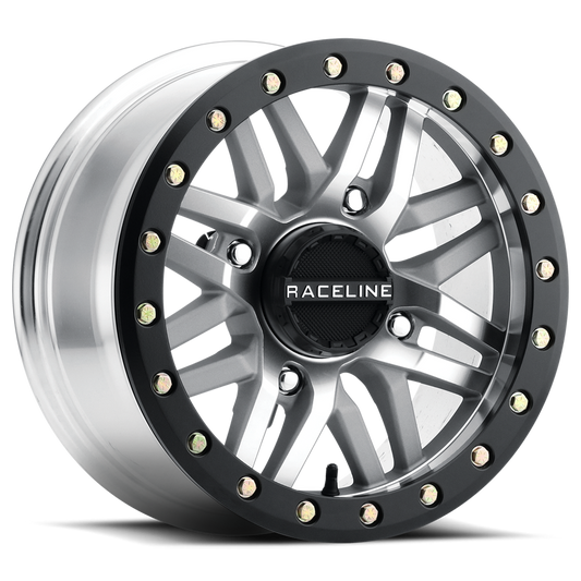 RYNO BDLK WHEEL 15X10 4/137 5+5 (0MM) BLK/AS CAST