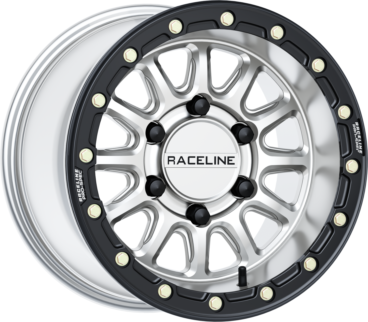 ALPHA HYPER WHEEL 6/5.5 HYPER  SILV/BLK  15X10  +25MM