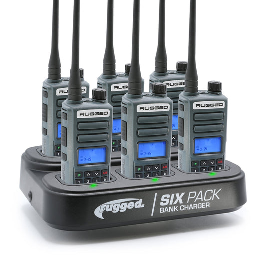 6 PACK - Choose Your GMRS Two Way Handheld Radio