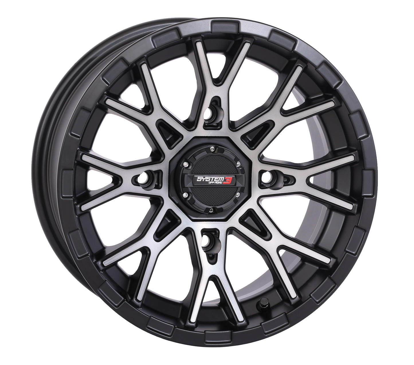 ST6 WHEEL 12X7 4+3 (+10MM) 4/110 MATTE DARK TINT