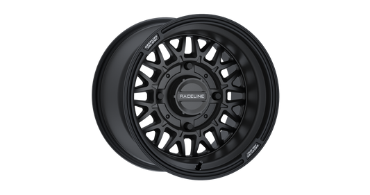 RACELINE OMEGA 15X10 4/156 5+5 (0MM) SATIN BLACK