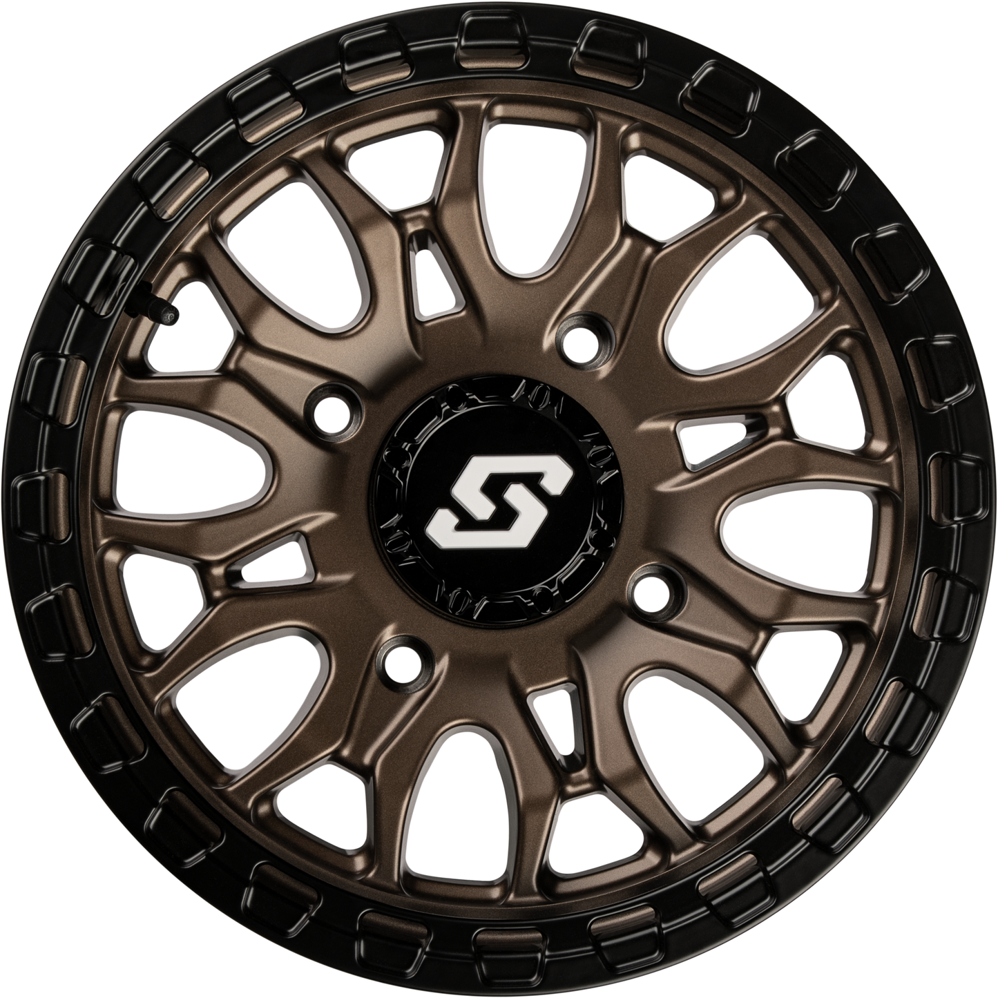 IGNITION WHEEL 14X7 4/156 +10MM BRONZE/BLK