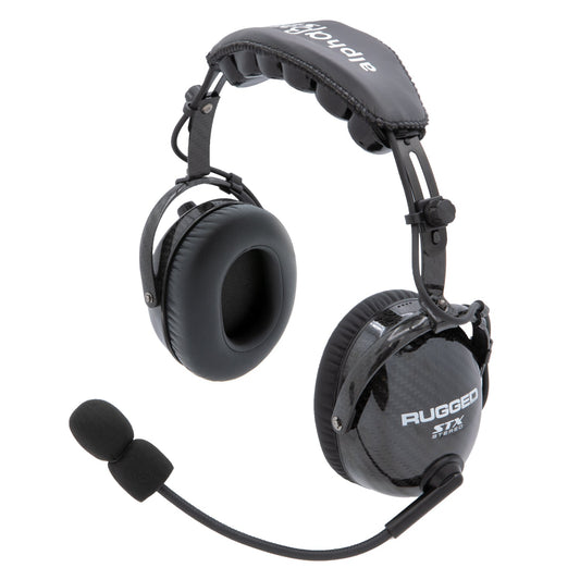 AlphaBass Carbon Fiber Stereo Headset with Bass Boost and Volume Control (OTH and BTH)