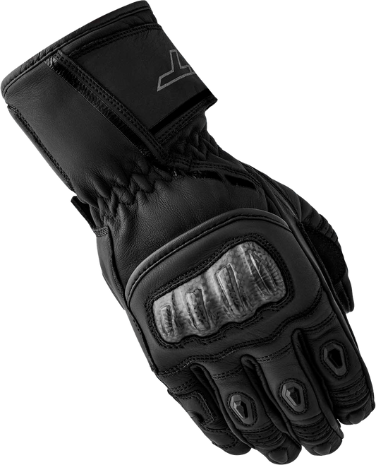 S1 D3O LADIES GLOVE BLACK LEATHER SM