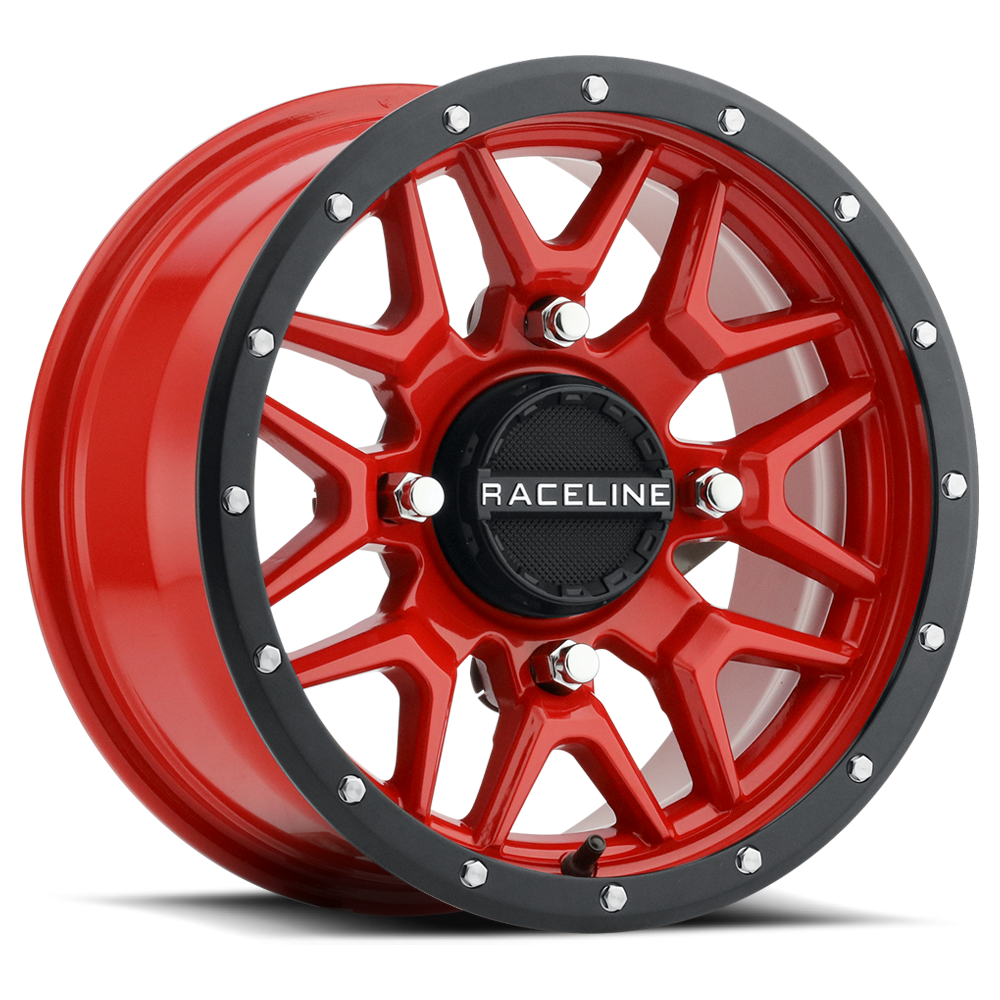 KRANK WHEEL 15X7 4/137 5+2 (+10MM) BLK/RED