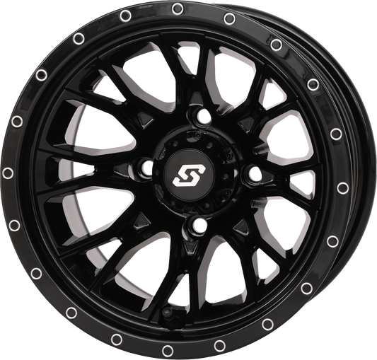 FUSION WHEEL  12X7 2+5 4/110 GLOSS BLACK
