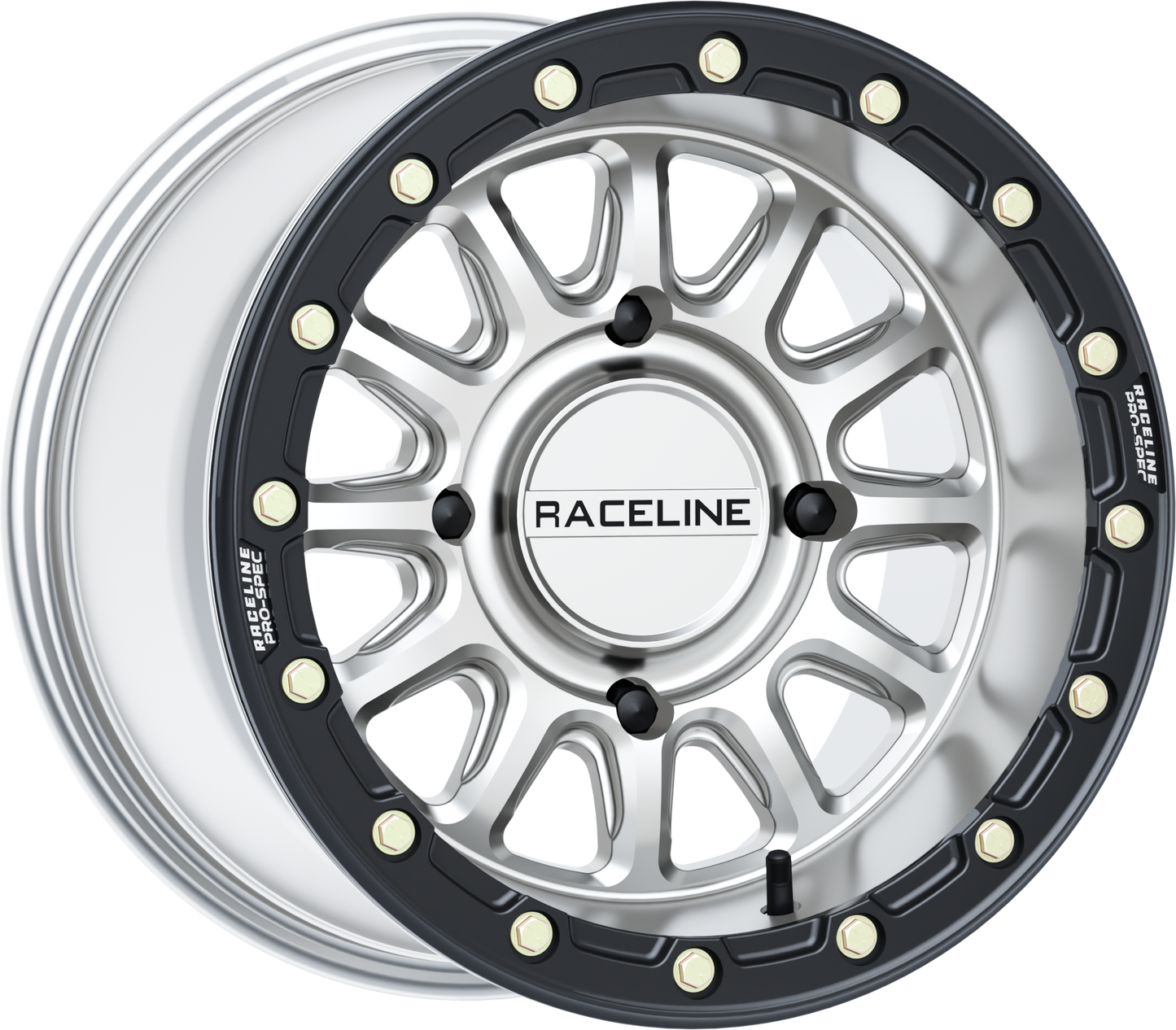 ALPHA HYPER WHEEL 4/156 HYPER SILVER/BLK 15X10 (+10MM)