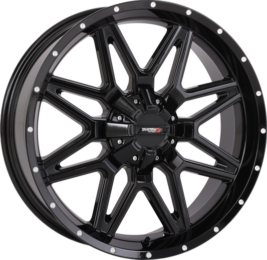 ST7 WHEEL 20X7 4+3 (+10MM) 4/137 & 4/156 GLOSS BLACK